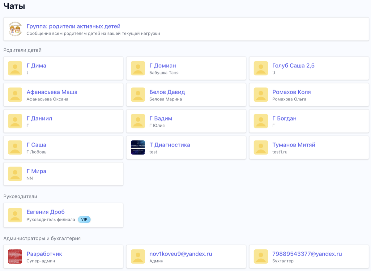 Расписание — день и быстрые действия